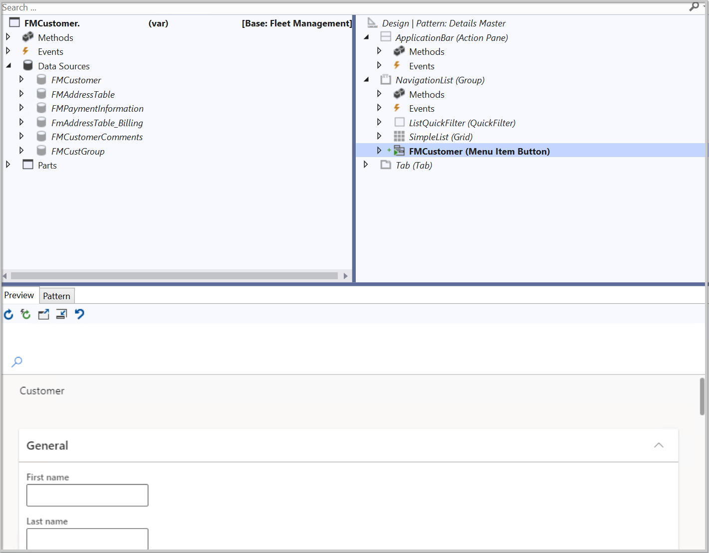 Display menu item - D365 F&O - form designer 