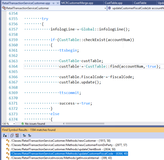 Debug Code using Find All References - D365 - Visual Studio | atnyla